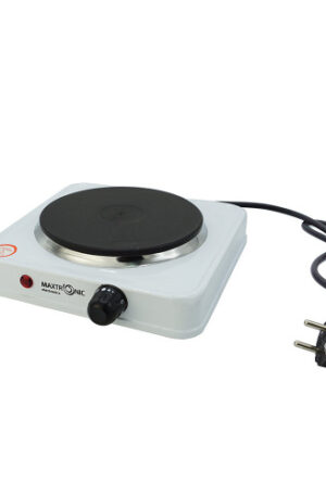 Электрическая плита MAXTRONIC MAX-AT-001WH, 1 конфорка, диск, белая